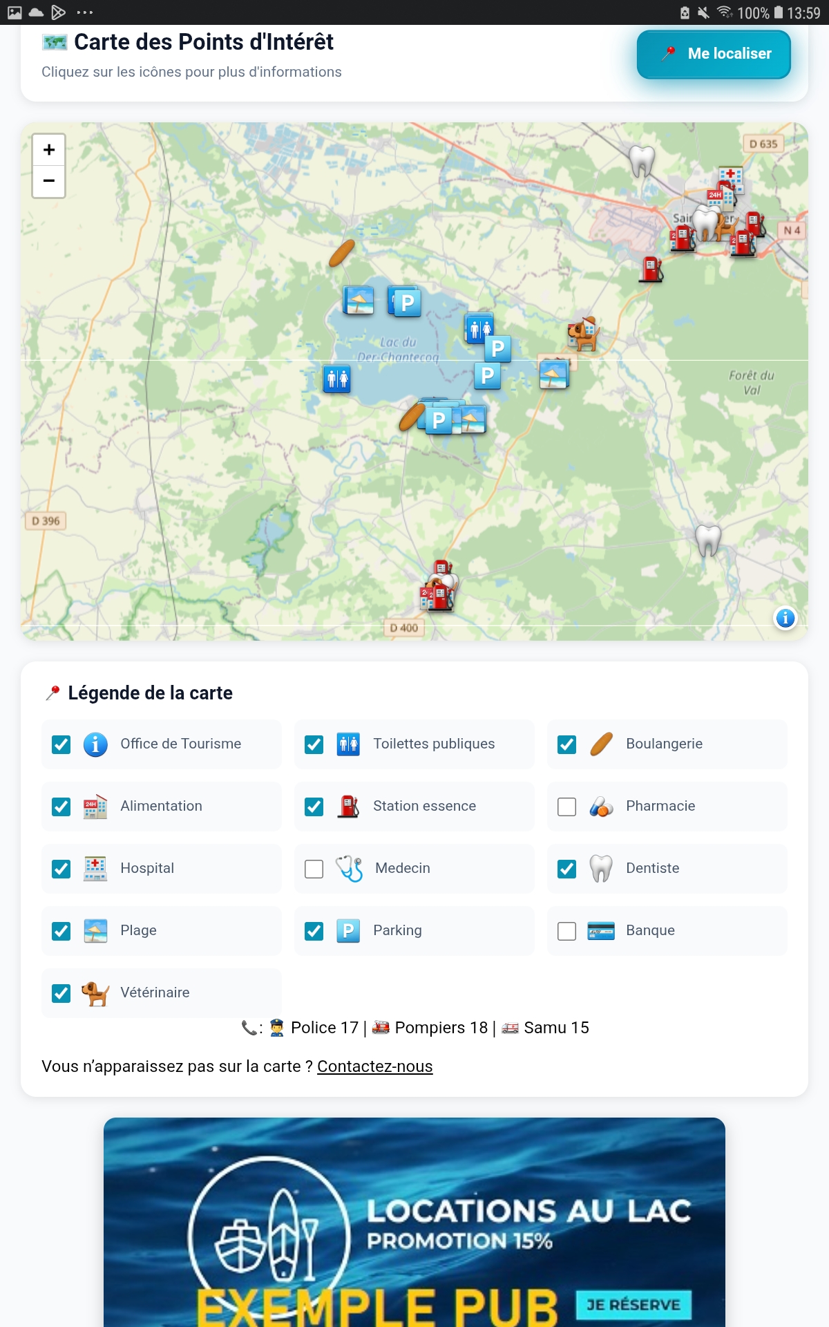 Liste des restaurants