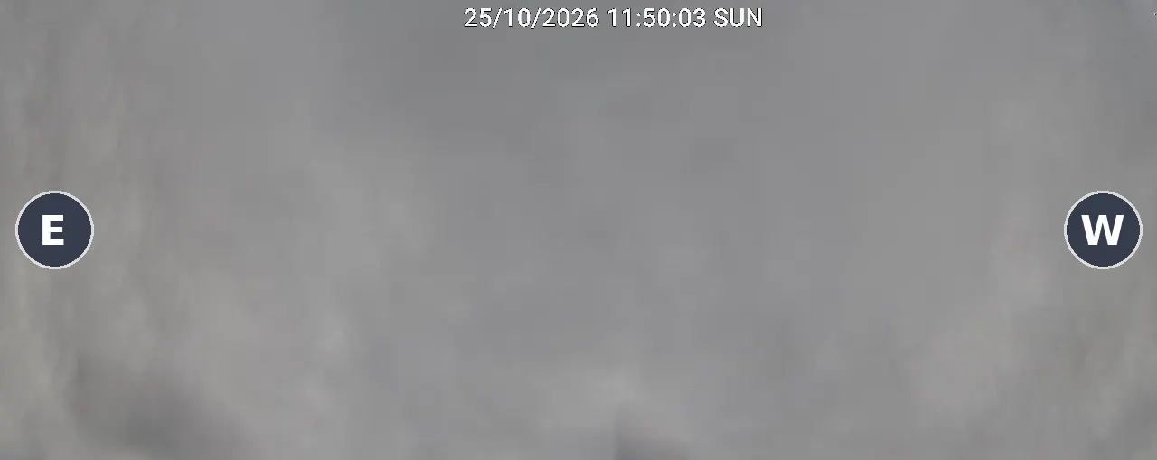 Ciel du Lac du Der en direct, de l'Est (à gauche) à l'Ouest (à droite)
