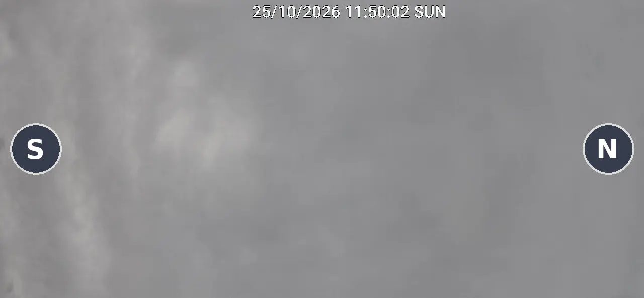 Ciel du Lac du Der en direct, du Sud (à gauche) au Nord (à droite)
